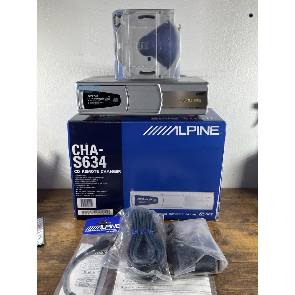 Alpine CHA-S634 6-Disc CD/MP3 Remote Changer w/ Cables Universal Fit